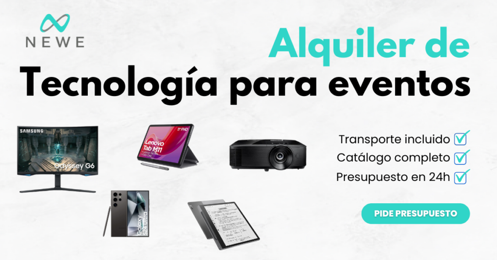 alquiler de tecnologia para eventos