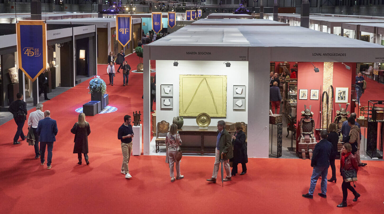 vista organizacion stands de feriarte