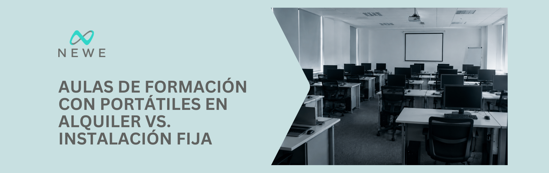 Equipar un aula de formación con portátiles en alquiler vs. instalación fija