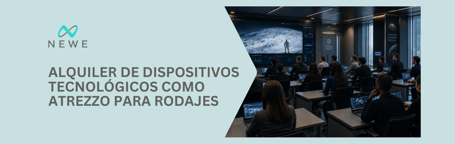 Alquiler de dispositivos tecnológicos como atrezzo para rodajes