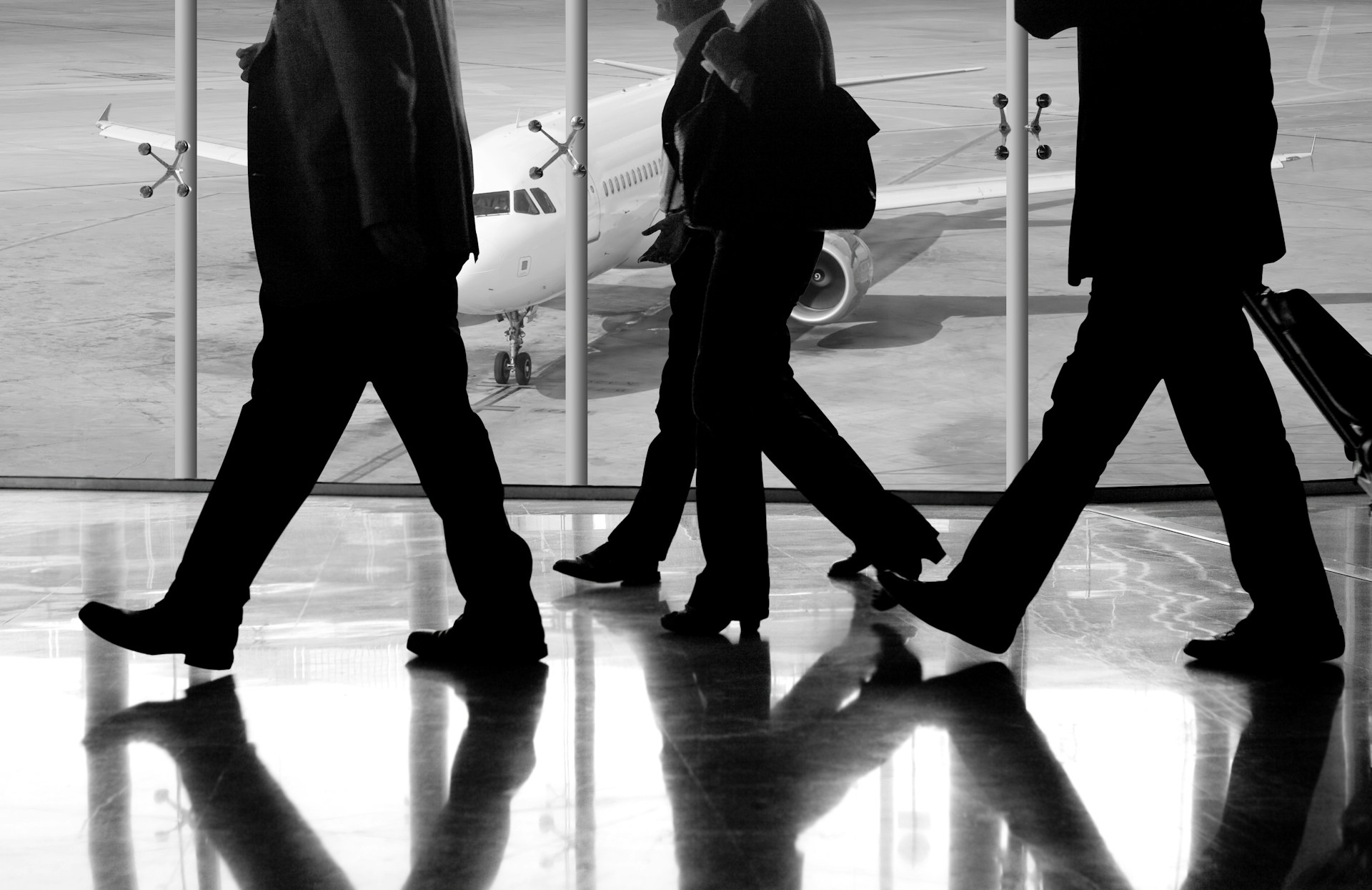 ejecutivos en viaje de empresa